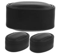 Healifty Coussin à Bracelet Pratique 3 Pièces en PU et Éponge Noir pour Montre et Bijoux, Protège Les Dommages L'affichage à Domicile