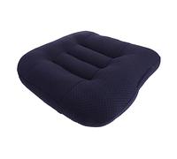 Healifty Coussin Rehausseur de Siège Auto Respirant Coussin Correcteur Dassise Ergonomique pour Conducteurs Courts Confort et Sécurité Bleu Foncé Moyen