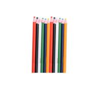 Healifty Crayons Gras Pelables Lot de 12 pour Marquage sur Bois et Papier, Matériaux Composites, Destinés la Fabrication Travail du Cuir, Couleur Aléatoire
