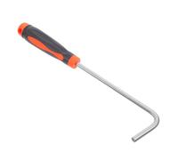 Healifty Crochet de Porte Multifonction en Acier Inoxydable avec Poignée en Caoutchouc, Design Moderne et Facile à Utiliser pour Portes Domestiques et Regards