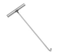 Healifty Crochet en Acier Inoxydable 38 CM X 8 MM pour Plaques D’Égout Outil de Levage en T Extracteur de Regards D’Égout Crochet Utilitaire Antidérapant pour Entretien Urbain et