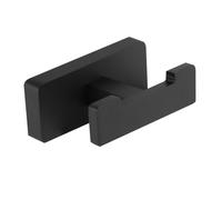 Healifty Crochet Mural Noir Mat Solide et Moderne Patère pour Salle de Bain Chambre et Dressing Support Vêtements Élégant