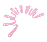Healifty Crochets Muraux en Fer Rose, Lot de 8 Crochets Simples, Petite Taille, Fixation par Vis, pour Vêtements et Serviettes, Adaptés Cuisine et Salle de Bain