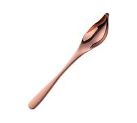Healifty Cuillère à Épices Acier Inoxydable Cuillère Doseuse Pointue pour Sauce et Assaisonnement Design Eau Antidébordement Résistante Chaleur pour Cuisine Maison et Restaurant Finition