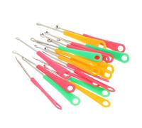 Healifty Cuillères à Oreilles Colorées Couleur Aléatoire en Acier Inoxydable 200 Pièces Design Ergonomique, Outil de Soin des Oreilles et Extraction Précise du Cérumen