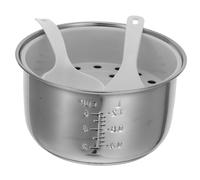 Healifty Cuve Intérieur Cuiseur Riz Acier Inoxydable Épaisse Accessoire pour Cuiseur à Riz Électrique Portable