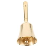 Healifty d'Autel Vintage en Laiton Petite Cloche de Service Ergonomique pour Contemplation et Décoration de Mariage Accessoire de Fête de Noël