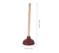 Healifty Déboucheur WC Puissant avec Manche Bois Ventouse Solide pour Salle de Bain Outil Portable et Pratique pour Canalisation Bouchée
