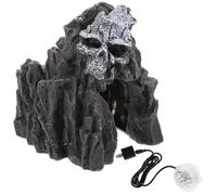 Healifty Décoration Aquarium Grotte en Résine Artisanale Refuge pour Poissons avec Lumière Unie, Ornement Habitat Décoratif Stable pour Aquarium Eau Douce et Salée, Maquette Réaliste