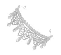 Healifty Diadème de Mariage de Goutte d'Eau Orné de Perles Blanches Couronne de Mariée Élégante pour Femme Adulte Accessoire Cheveux Chic pour Cérémonie Nuptiale