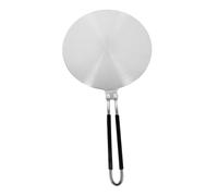 Healifty Diffuseur de Chaleur pour Cuisinière à Gaz, Disque Convertisseur de Chaleur en Acier Inoxydable, Argenté, Poignée, Dissipation Thermique, Chauffage Uniforme, pour Casseroles