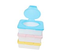 Healifty Distributeur de Lingettes pour Bébé 3 Pièces Boîte de Rangement Hermétique Réutilisable Portable pour Lingettes Humides et Cosmétiques Usage Voyage Maison
