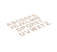 Healifty Écussons Alphabet en Strass Autocollants Dorés 26 Lettres 2,5 Cm pour Décoration Vêtements, Paquet, Chapeaux - Ornements en Strass pour Loisirs Créatifs, Patchs Thermocollants