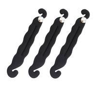 Healifty Ensemble 3 Pièces Façonneurs de Chignon Paresseux Perles, Taille Moyenne, Accessoire Coiffure Volumateur, pour Femmes, Usage Quotidien, Support Cheveux Élégant