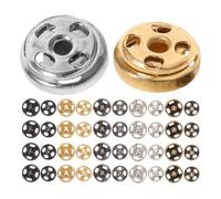 Healifty Ensemble de 100 Boutons Pression Mini Cuivre Lot pour Couture Vêtements Vestes Manteaux Fermetures Solides et Design Élégant pour Projets Artisanaux