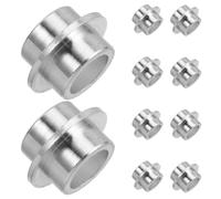 Healifty Entretoises de Roulement en Aluminium 30 Pcs pour Patins à Roulettes, Bagues Auto-centrantes 12x10x6 Cm, Adaptées Skateboards, Patins en Ligne et Trottinettes, Accessoire Sport