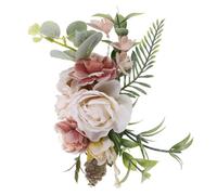 Healifty Épingle à Cheveux de Mariage Blanche Plumage Peigne Décoratif Floral en Cristal Accessoire Coiffure Femme pour Cérémonie Nuptiale et Photo Pince Élégante pour Voile de Mariée