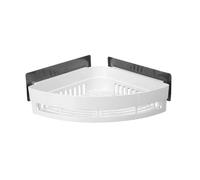 Healifty Étagère Angle Murale sans Perçage Abs pour Salle de Bain et Cuisine Support Résistant Organiseur de Rangement Multifonction Blanc
