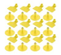 Healifty Étiquettes D'oreille pour Porc, 100 Pièces, Couleur Jaune Vif, Étiquettes Auriculaires Vierges Pratiques et Résistantes la Décoloration, Identification pour Élevage et Gestion