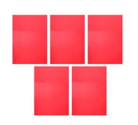 Healifty Feuilles Filtrantes PVC Transparentes Rouge, Kit de Filtre D'éclairage 5 Pièces pour Correction des Couleurs, Film Couleur pour Éclairage Photo et Éducatif, Feuilles à Atténuation