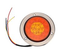 Healifty Feux Arrière Led Rond Pour Camion Et Remorque 12-24 v Feu Stop Et Clignotant Haute Visibilité Étanche Pour Utilisation Jour/nuit