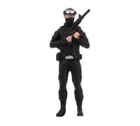 Healifty Figurine Miniature Policier 1/64 en Résine, Modèle Micro Décorations d'halloween Réalistes, Collection pour Scènes Miniatures de Bureau et Diorama Policier