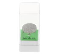 Healifty Foret à Ongles en Acier Inoxydable Argenté 20mm Disque Rond pour Enlever Cuticules et Callosités, Précision Améliorée, Usage Domestique ou Salon de Manucure