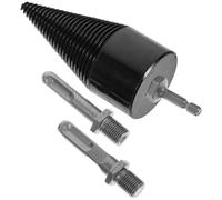 Healifty Forets à Bois pour Fendeuse de Bûches 4 Pièces en Acier Traité Thermiquement, 42 Mm, Hexagonal et Rond, Outil de Fendage Domestique pour Découpe Rapide du Bois de Chauffage