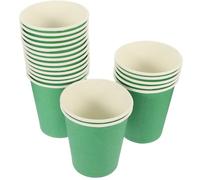 Healifty Gobelets en Papier Jetables Verts 250 Ml 50 Pièces pour Fête Saint-patrick Vaisselle en Papier Festive Gobelet Carton Épais pour Boissons Événements et Anniversaires