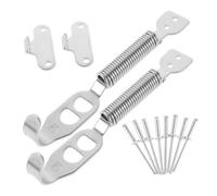 Healifty Goupille de Capot en Acier Inoxydable Argenté, Loquet de Verrouillage Robuste Installation Facile, Accessoire Voiture pour Coffre, 1 Set Polyvalent
