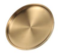 Healifty Grand Bol Décoratif Doré en Acier Inoxydable 23 CM Vide-Poches d'Entrée Polyvalent pour Clés et Bijoux Plateau de Rangement Élégant pour Salon et Couloir