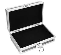 Healifty Grosse Boîte à Outils Portable en Alliage D'aluminium Noire