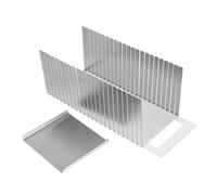 Healifty Guide de Tranchage Réglable Acier Inoxydable pour Tranches Uniformes Gâteaux Outil de Découpe pour Sandwichs et Pâtisseries Maison