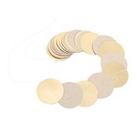 Healifty Guirlande de Pois Ronds en Papier 4 M Décorations Suspendues pour Fête et Mariage Cercle Miroir Pailleté Or Clair Bannière Festive pour Plafond et Intérieur