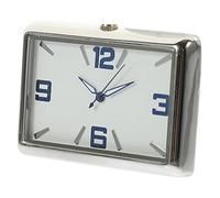 Healifty Horloge de Tableau de Bord Carrée Auto Adhésive Horloge Analogique Petite pour Voiture Décoration Intérieure et Pratique