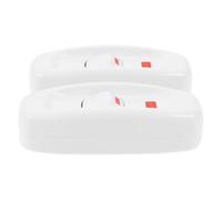 Healifty Interrupteur Lampe de Chevet 2pcs Blanc Plastique Bouton Marche Arrêt Facile, 10a 250v pour Lampes de Chevet et Luminaires en Chambre