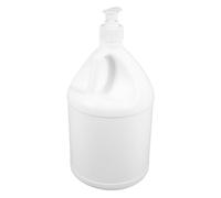 Healifty Jerrican Plastique Pompe Récipient Réutilisable Pour Stockage De Pour Shampoing Et Lotion Design Élégant Blanc