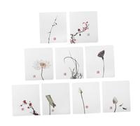 Healifty Kit de 45 Cartes de Vœux de Noël en Papier Lisse, Style Chinois Aléatoire, Format Standard, Cartes de Bénédiction Festives pour Noël, Anniversaire et Saint-valentin, Fournitures