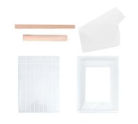 Healifty Kit de 5 Outils de Pâtisserie pour Nougat Moule Antiadhésif Réutilisable en Plastique et Bois, pour DIY et Fabrication de Bonbons Maison