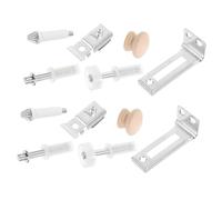 Healifty Kit de Ferrures pour Porte Pliante avec Charnière Pivot Métal Guide et Roue pour Placards et Armoires Stable et Facile à Installer