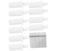 Healifty Kit de Réparation de Store, Goupilles de Remplacement 0,6 Pouce | Plastique et Métal, Fabrication Précise, Fiabilité Élevée, Installation Simple, pour Rideau et Volet, Blanc