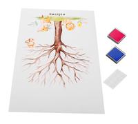 Healifty Kit Décoration Gender Reveal avec Arbre des et Affiche pour Shower Complet avec Tampons Bleu et Points Autocollants pour Fête Révélation du Genre