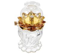 Healifty Lampe à Pétrole Lotus avec Brûleur Et Mèche Lampe Décorative pour Intérieur Et Extérieur Idéale pour Dîners Aux Chandelles Et Camping