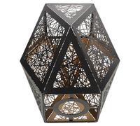 Healifty Lampshade Métal Creux Moderne Abat-jour Suspendu Décoratif pour Lampe de Table Lampe de Plafond et Applique Murale Design Ajouré avec Gravure Laser pour Éclairage Intérieur