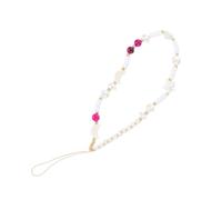 Healifty Lanière de Téléphone Perles Bohème Pâte Polymère avec Breloques Lune et Étoile Bracelet Poignet Anti-perte pour Téléphone Portable Accessoire Décoratif et Cadeau Féminin
