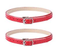 Healifty Lanières de Chaussures Anti-chute Rouges en Pu, Lacets Amovibles Légers pour Talons Hauts, Accessoires Pratiques pour Soirées et Occasions Spéciales