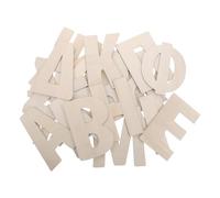 Healifty Lettres Grecques en Bois Brut 24 Pièces 20 Cm Non Peintes pour Loisirs Créatifs, Décoration Murale, Alphabet Bois Éducatif pour Activités Manuelles et Projets Artistiques DIY