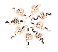 Healifty Lot de 10 Accessoires Cheveux Spirale Dorée en Alliage de Serpent Vintage, Faciles à Utiliser pour Dreadlocks et Coiffures Punk pour Hommes et Femmes