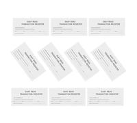 Healifty Lot de 10 Carnets de Chèques Personnels Vierges, Format Compact, Papier Blanc Solide, Outil de Budget Personnel pour Suivi et Enregistrement des Transactions, Registre Portable