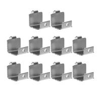Healifty Lot de 10 Clips en Acier Inoxydable pour Supports D’Étagère de Congélateur Fixations Métalliques Réglables Accessoires Multifonctions pour Réfrigérateurs et Congélateurs